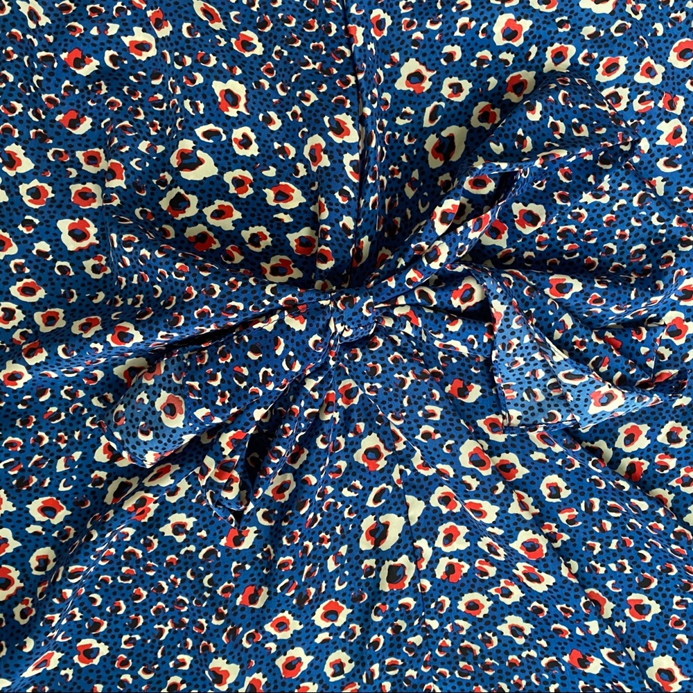 [Aoyama Itchome] Tie Bow Waist 3/4 Sleeve Dress - Picture 3 of 8